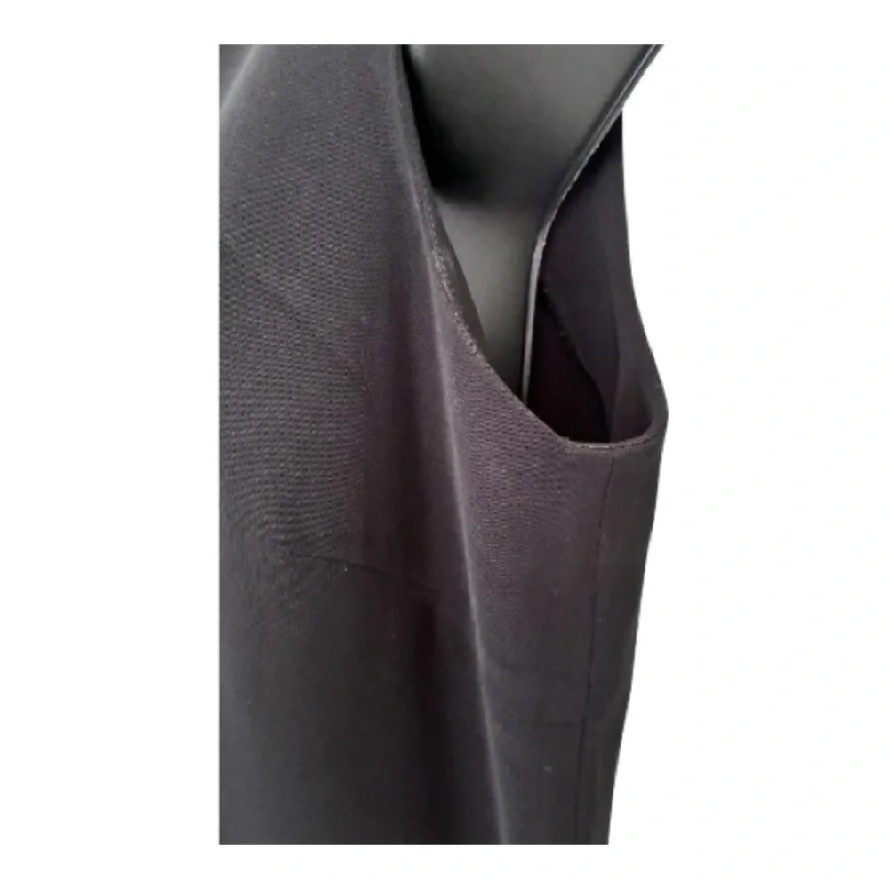 Maggy London Black Sleeveless Midi Sheath Dress Size 8